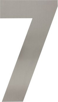 Intersteel Hausnummer 7 XL aus Edelstahl in Silberfarben - Bild 1