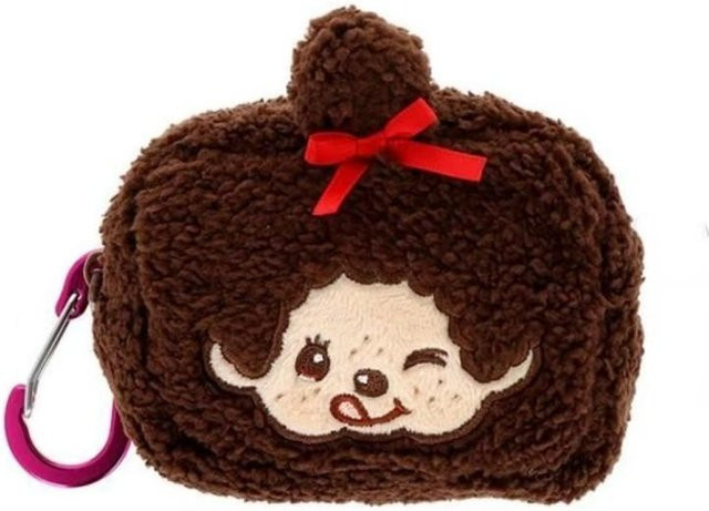 Yiran toy 1 Monchhichi Runde Kleine Hängetasche, Plüsch, Braun - Bild 1