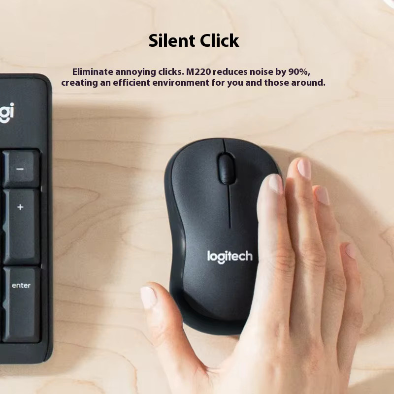 Logitech M220 kabellose Maus für Laptop und Büro in geräuschloser Ausführung - Bild 5