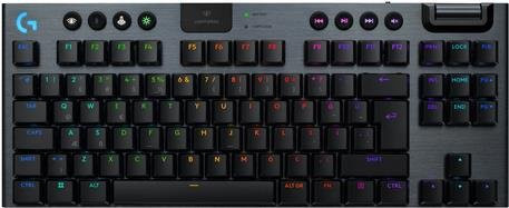 Logitech G G915 X TKL Kabellose Mechanische Gaming-Tastatur mit GL Tactile Switches, Bluetooth und LIGHTSPEED, QWERTY US International, Schwarz - Bild 1