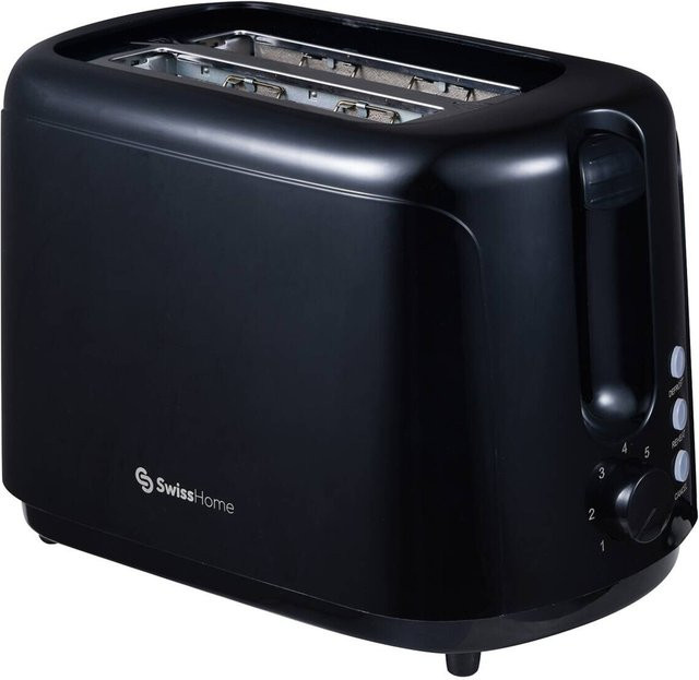 Swiss Home Toastautomat SH-6912 Schwarz aus Kunststoff B/H/T: 15 x 19 x 27 cm - Bild 1
