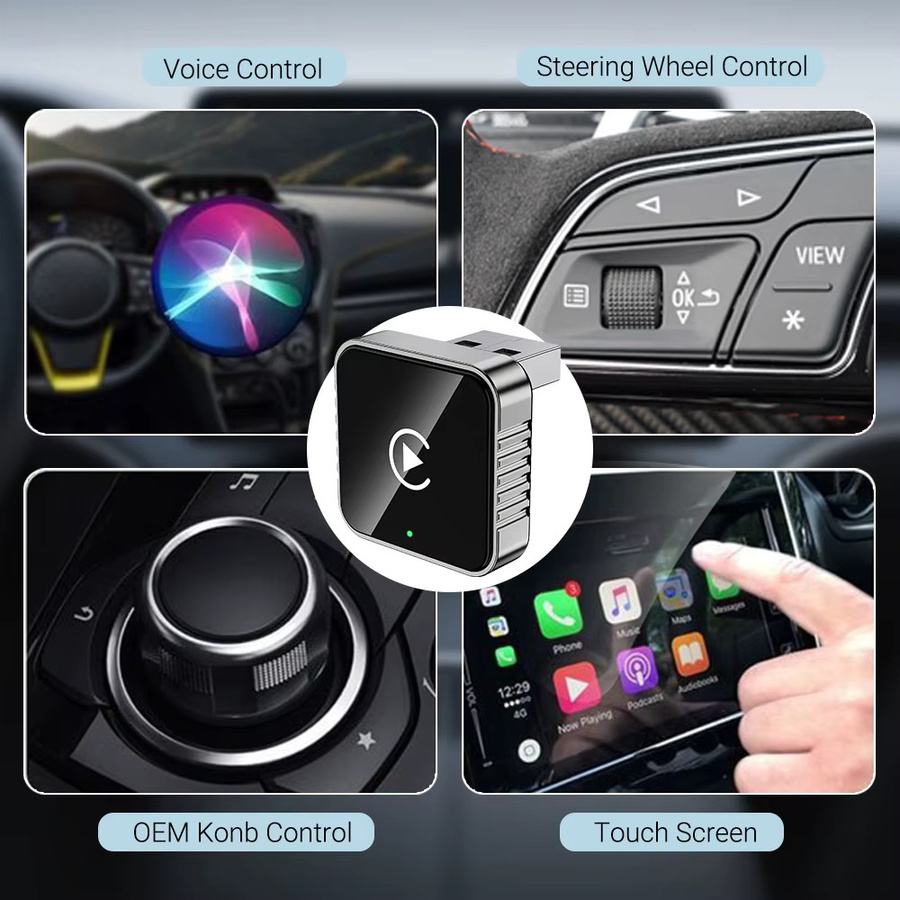 XUDA Super Mini Carplay Ai Box 2in1 für kabelloses CarPlay und Android Auto mit 5GHz WiFi - Bild 3