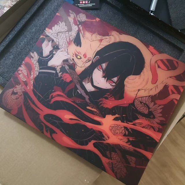 AbyssGaming Yan Po Mauspad aus gehärtetem Glas, Multicolor, B: 49 cm, T: 42 cm - Bild 1