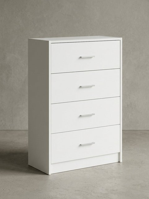 KADIMA DESIGN Sideboard modern in Weiß Hochglanz, B/T/H: 90 x 60 x 30 cm - Bild 1