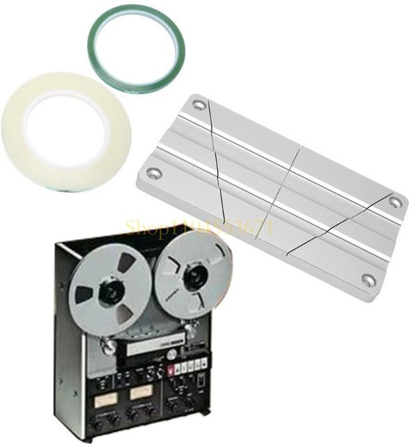 Bandspleißset für offene Rollen in Silber, 1/4 Zoll und 10 Zoll - Bild 1