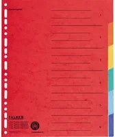 Falken Ordnerregister A4 in Multicolor und Rot - Bild 1