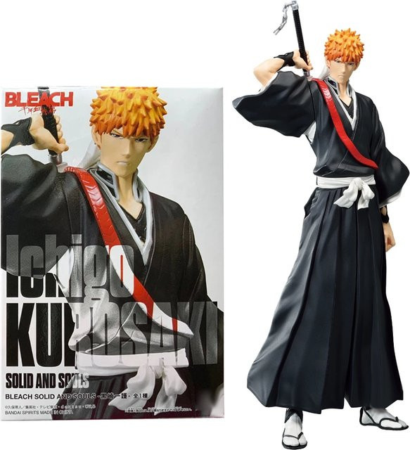 Bandai Bleach Kurosaki Ichigo Actionfigur, Kunststoff, 19cm - Bild 1