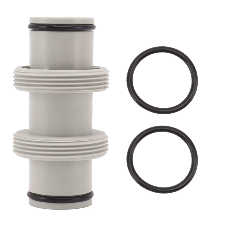 Intex Pool-Schlauch-Adapter 1,5 Zoll mit gerader Verbindung, Farbe: Weiß - Bild 2