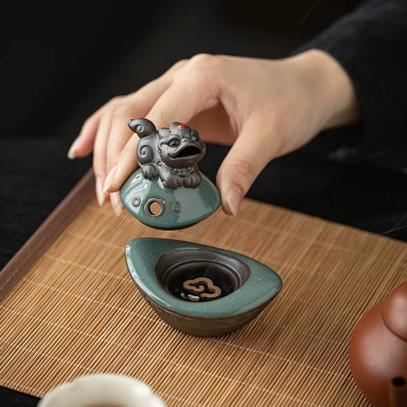 PDQ Pixiu Mini-Räuchergefäß für Feng Shui, Meditation und Zen-Altäre - Bild 2