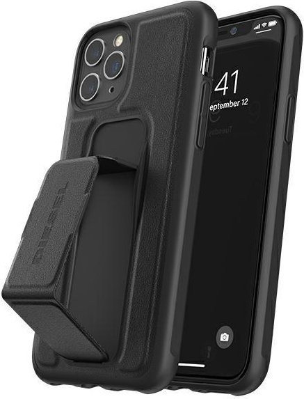 Diesel iPhone 12 Handyhülle aus Leder in Schwarz - Bild 1