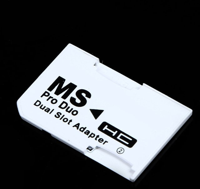 VODOOL Kartenleser für Micro SD, SDHC und TF zu MS Memory Stick Pro Duo, weißer PSP Kartenadapter - Bild 1