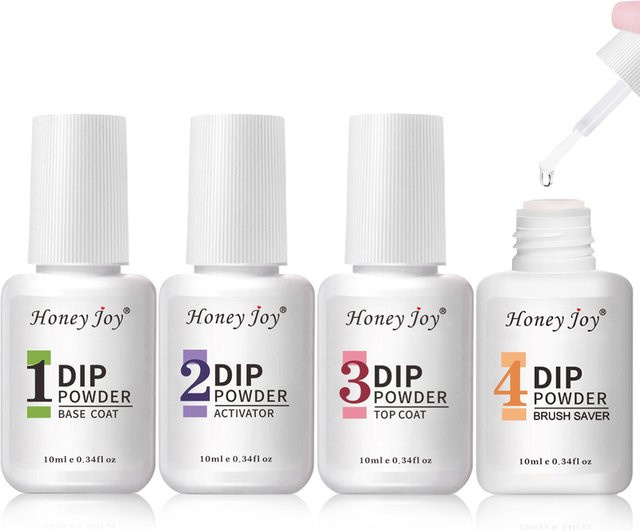 Honey Joy Tauchpulver-Flüssigkeitsset, 4-teilig, 10 ml, natürlich - Bild 1