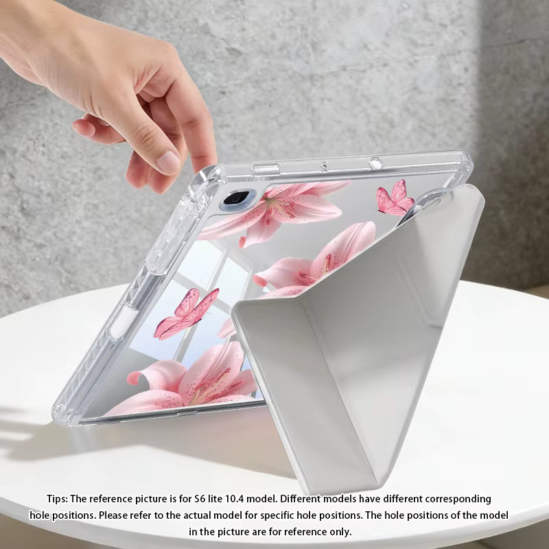 Transparente Y-förmige Acryl-Schutzhülle für Samsung Galaxy Tab S6 Lite 10.4, A9+ 11, Tab A9 8.7, S7, S8, S9, S9FE und S10FE - Bild 2