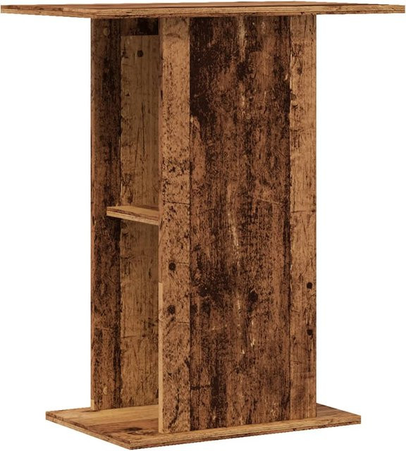vidaXL Aquariumunterschrank in rustikalem Holzlook, braun, B/T/H: 60,5 x 36 x 72,5 cm - Bild 1