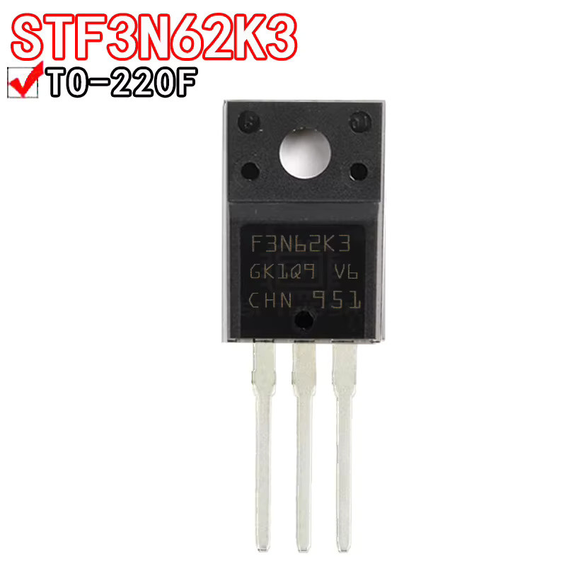 Si Tai&SH Leistungstransistoren Set 10 Stück in Schwarz, verschiedene Modelle STF3N62K3 STF3NK80Z STF5N52U STF13NM60N STF24NM60M2 im TO220F Gehäuse - Bild 2