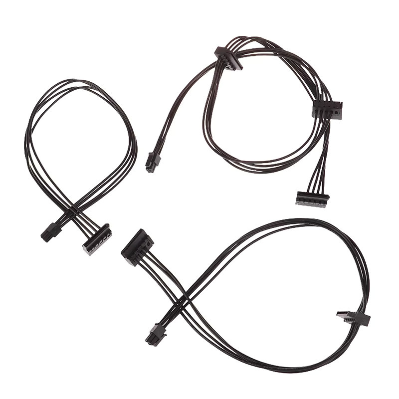 Lenovo Mini 4pin zu SATA Netzteil Kabel in Schwarz für SSD Anschluss - Bild 2