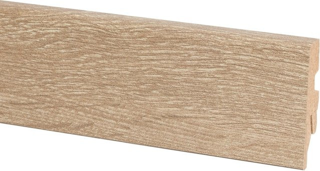 OBI Sockelleiste aus Eiche in Braun mit Kabelkanal, H x B x T: 60 x 20 x 2600 mm - Bild 1