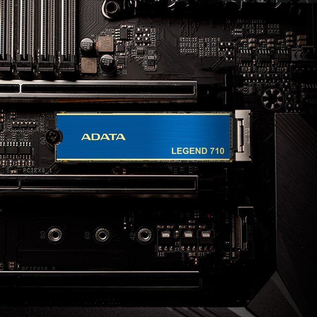ADATA Legend 710 NVMe M.2 SSD 2 TB in Blau und Gold - Bild 1