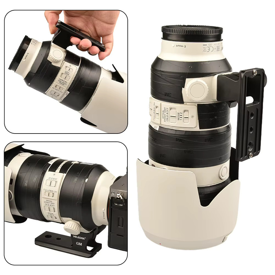 Ersatz-Objektivfuß für Sony FE 70-200mm F/2.8 GM OSS II und Sony FE 100-400mm F/4.5-5.6 GM OSS Objektive in Schwarz - Bild 6