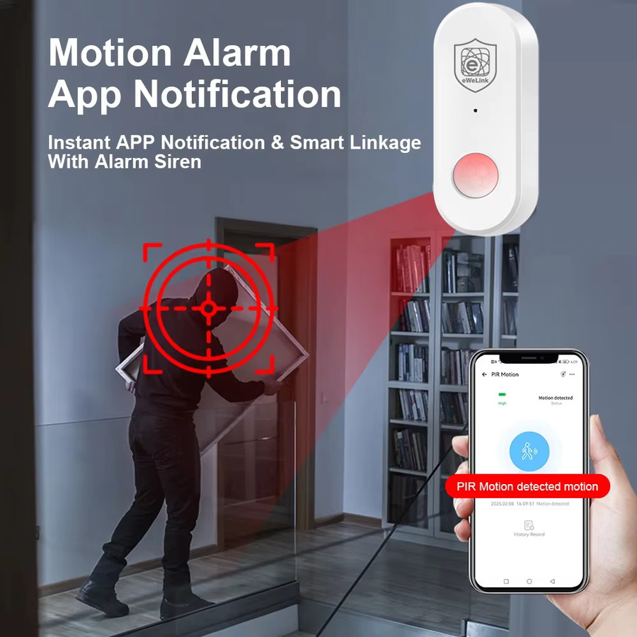 eWeLink Zigbee PIR Bewegungsmelder in Weiß für dein Smart Home Sicherheitssystem - Bild 3