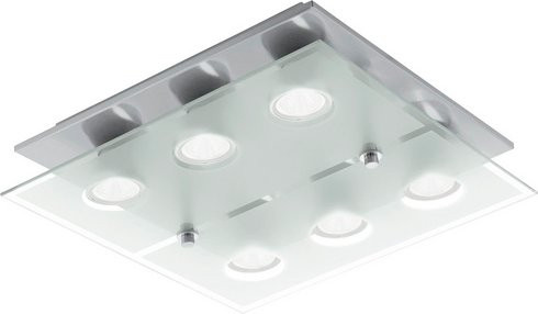 Eglo LED-Deckenleuchte CABO-SD in Silber, dimmbar, GU10, inkl. Leuchtmittel, quadratisch - Bild 1