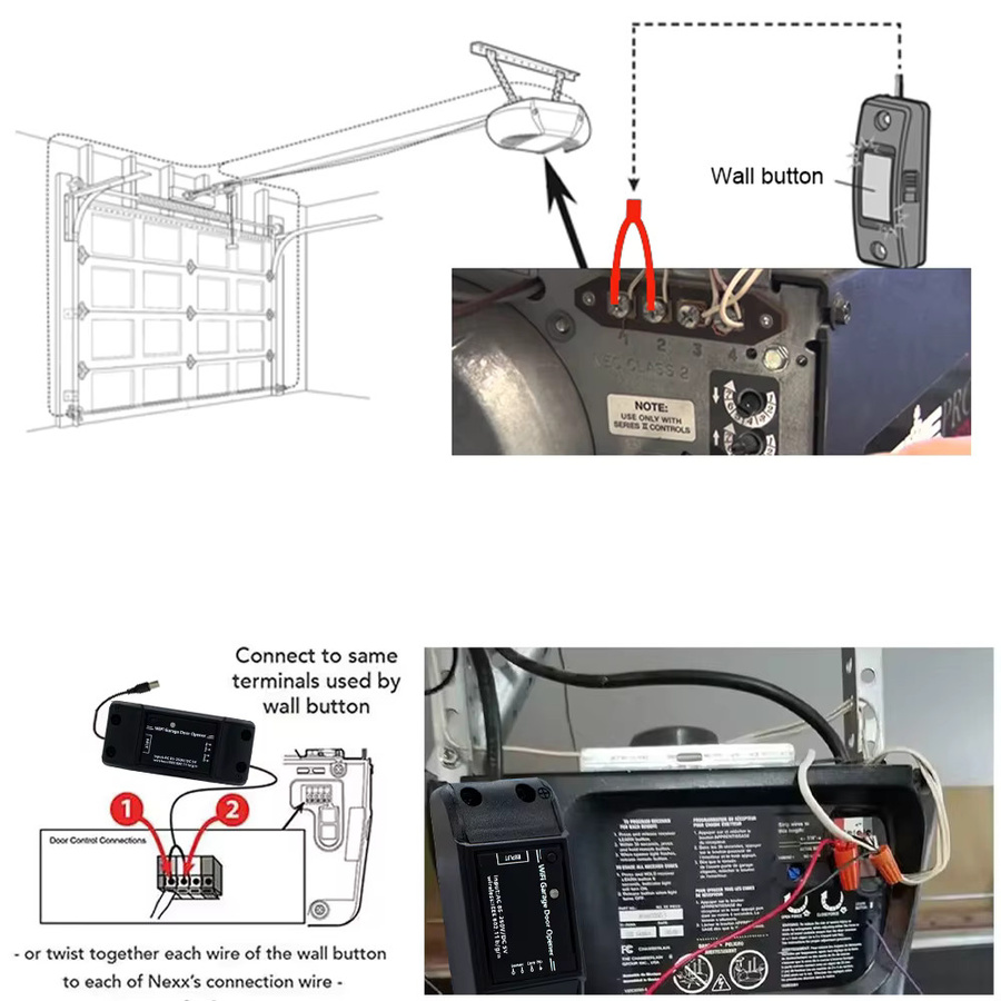 Tuya Smart WiFi Garagentor Türöffner mit 433MHz HF-Empfänger und Türsensor in Schwarz, kompatibel mit Alexa - Bild 6