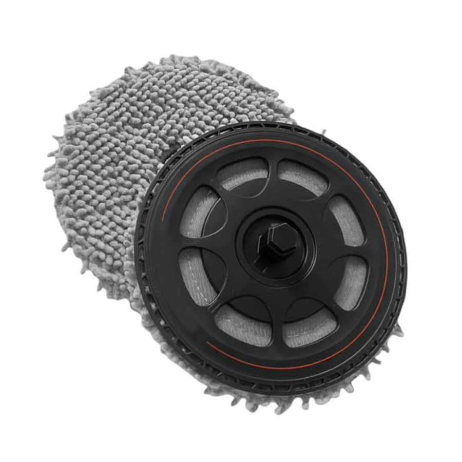 Roborock Ersatz-Mopphalterung und Mikrofaser-Wischpads in Grau für Qrevo S5V Edge Curv S5X Roboter-Staubsauger, Set mit 2 Halterungen und 2 Pads - Bild 4