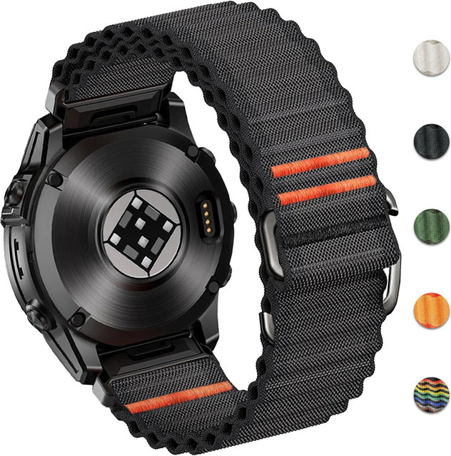 Uhrenarmband Nylon, Schwarz, Unisex - Bild 1