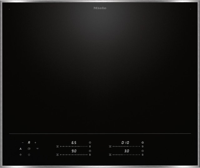 Miele Induktionskochfeld KM 8665 FR autark in Edelstahl und Schwarz - Bild 1