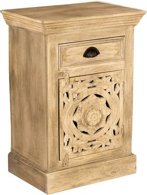 SIT Kommode LAKADEE aus Mangoholz, 1-türig, braun, B/T/H: 72 x 35 x 50 cm - Bild 1