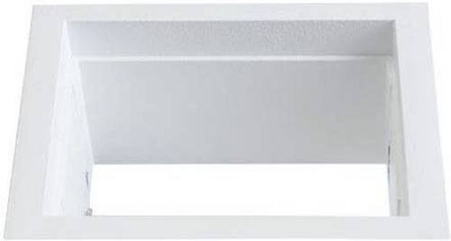 Brumberg Einbaurahmen Aluminium in Weiß B: 83 mm x H: 83 mm - Bild 1