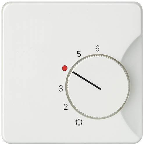 Siemens DELTA profil Abdeckung für Raumtemperaturregler in Titanweiß, Öffner/Wechsler, 6,5 x 6,5 cm, 5TC9226 - Bild 1
