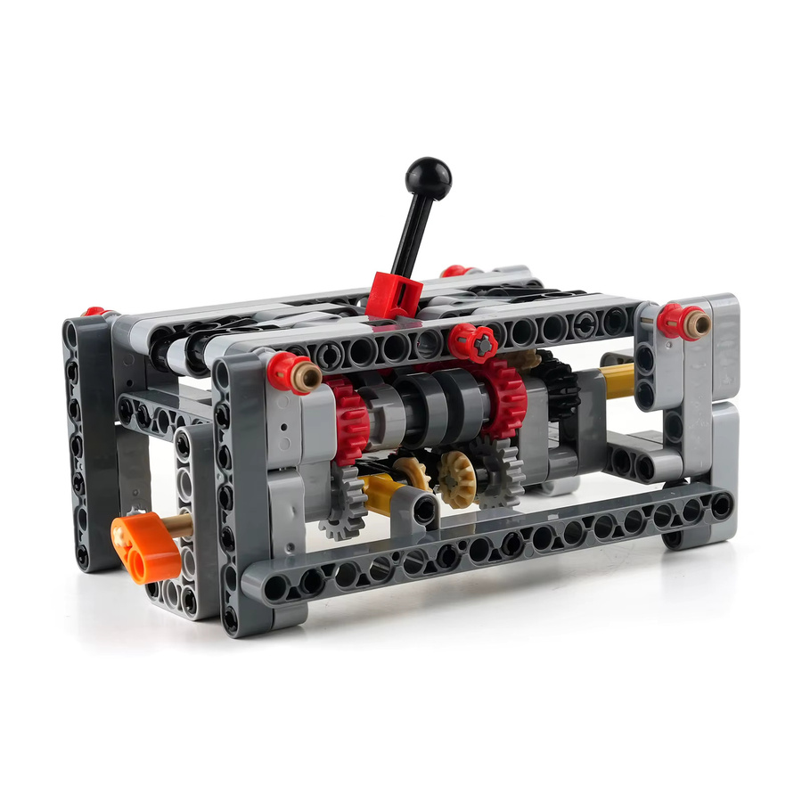 Wishiot MOC 5-Gang Getriebe-Modell mit Rückwärtsgang als DIY-Baustein-Set in Multicolour - Bild 3