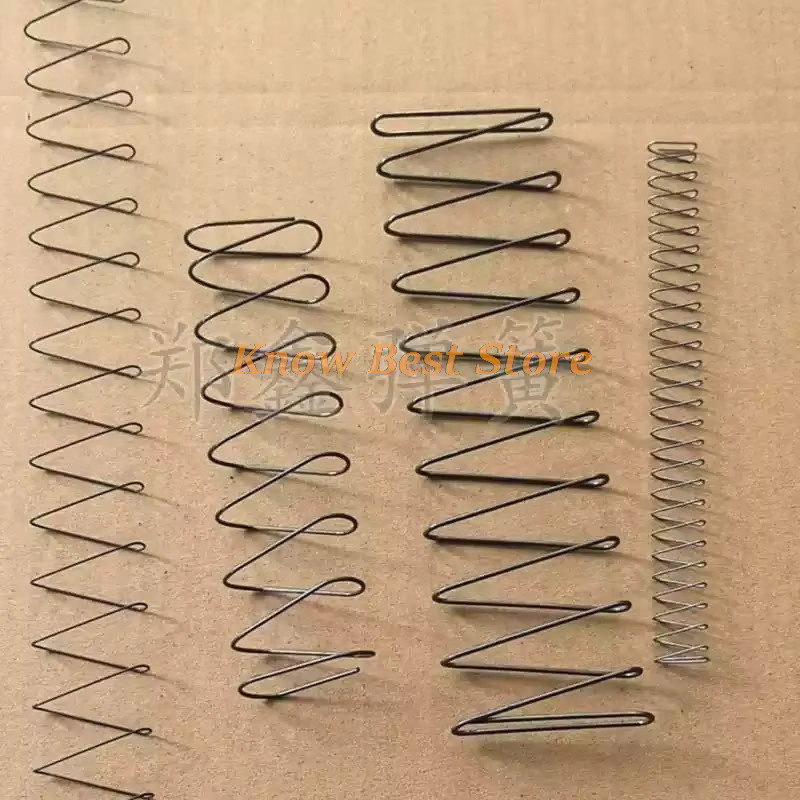 HAOYUNMA Druckfeder aus Stahl in Silber, quadratische und rechteckige Feder mit Drahtstärken von 0,4 mm bis 1,0 mm und Längen von 150 mm bis 300 mm - Bild 2