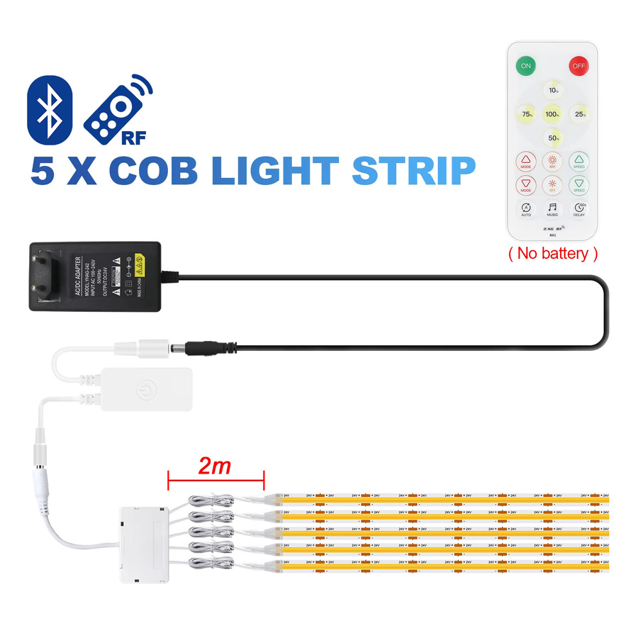 Tuya Smart LED COB Schrankleuchte mit WiFi und Zigbee App-Steuerung, 24V, Weiß - Bild 7