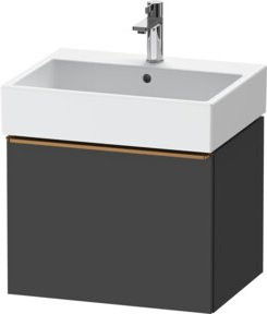 Duravit Waschtischunterschrank D-Neo wandhängend in Grau, 1 Auszug, Breite: 58,4 cm, Tiefe: 44,2 cm - Bild 1