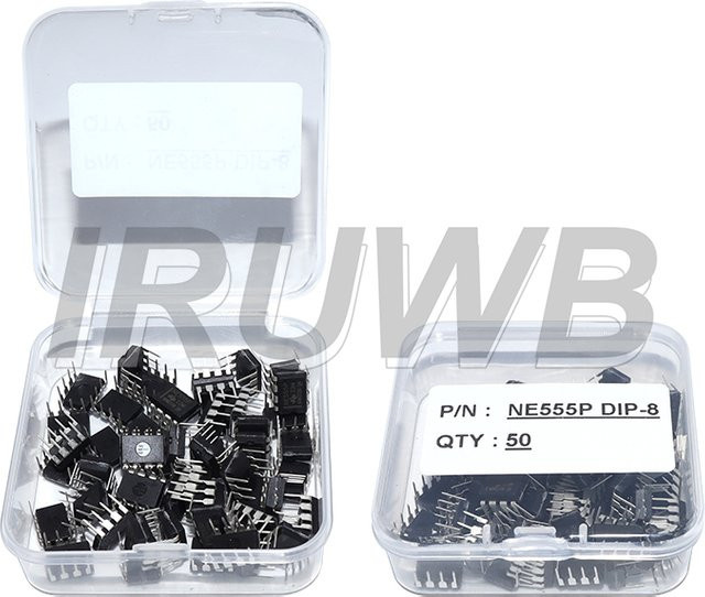 IRUWB NE555P Timer IC Chip Precision DIP-8 Integrierter Schaltkreis in Schwarz - Bild 1