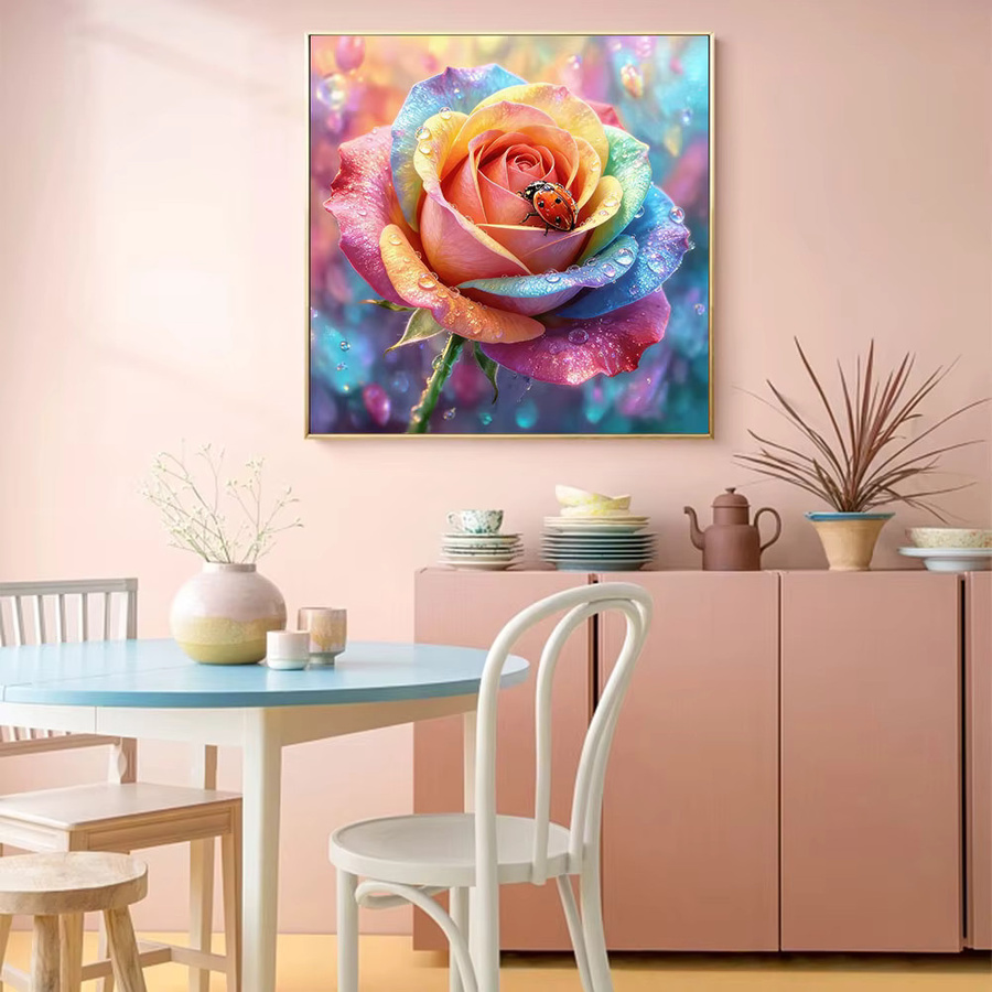 Huacan Diamantgemälde Rose, Bastelset - Bild 3