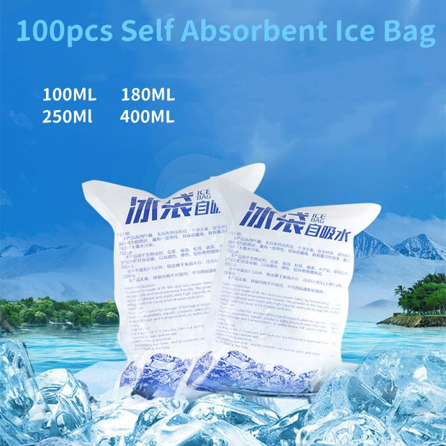 100 Stück ACRDK wiederverwendbare Gel-Eisbeutel zur Kühlung und Schmerzlinderung - Bild 1