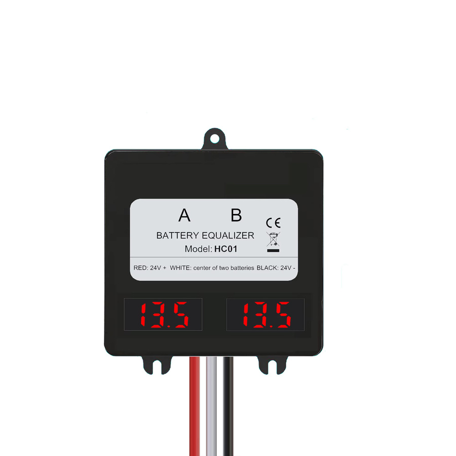 ANGUI Batterien Equalizer HA01 HC01 für 2 x 12 V Blei-Säure-Batterien, 24 V Solarstromanlage, Schwarz - Bild 1