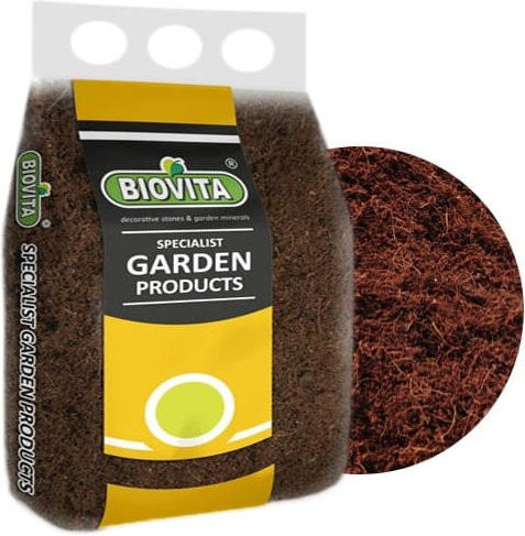 BIOVITA Kokosfaser für Pflanzen und Blumen, 5 l, 10 mm, braun - Bild 1