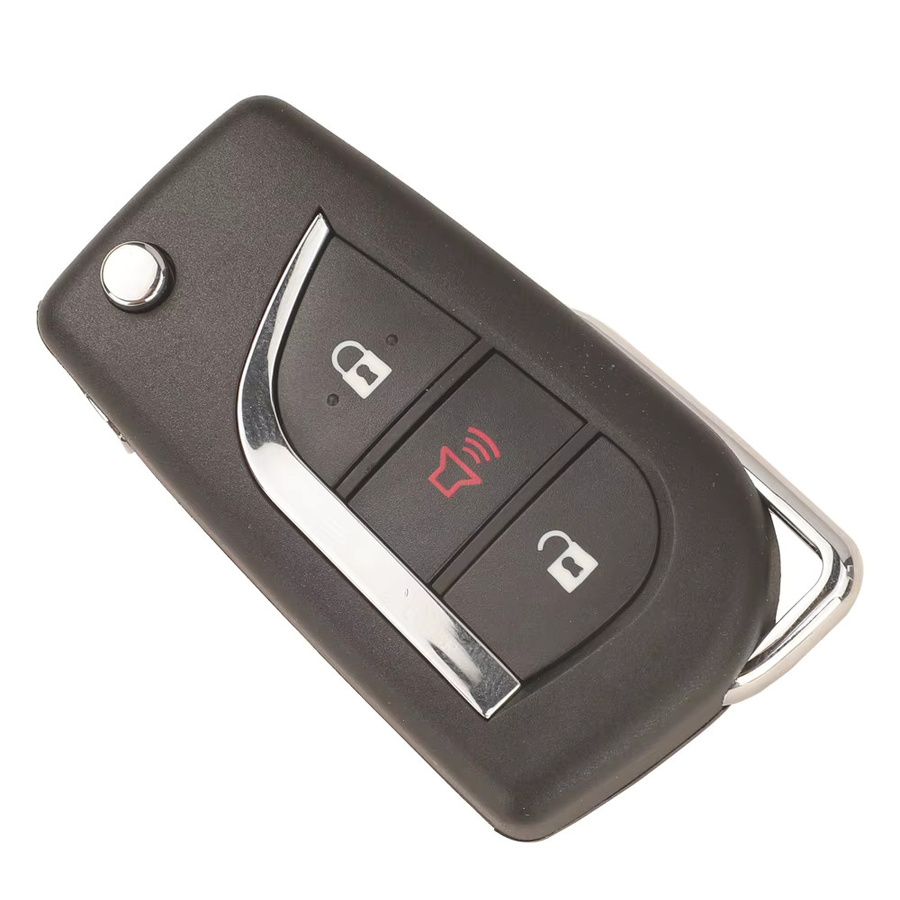 Jingyuqin Auto Fernbedienung Schlüssel für Toyota Corolla iM RAV4 Camry 2017-2021, 3-Tasten, Farbe: Schwarz, 314MHz FSK 8A H Chip Flip - Bild 3