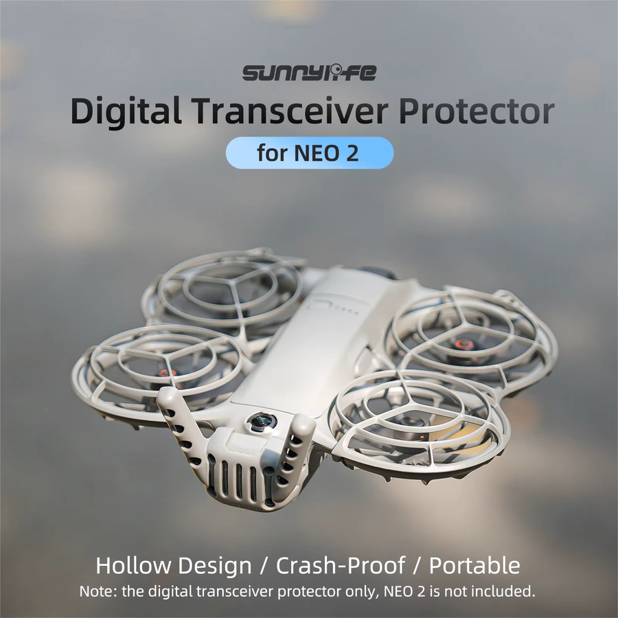 DJI Neo 2 Antennenschutz Digitaler Transceiver-Schutz Crashsichere Heckabdeckung in Grau - Bild 2