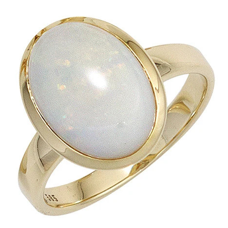 Colfem Ring 585 Gelbgold, Opal, Damen, Ringgröße 50 - Bild 1