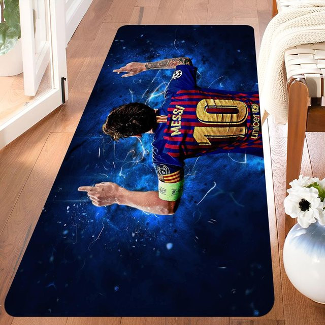 Karpetti M-Messi Sitzmatte aus Baumwolle, blau, B/T: 120 x 80 cm - Bild 1