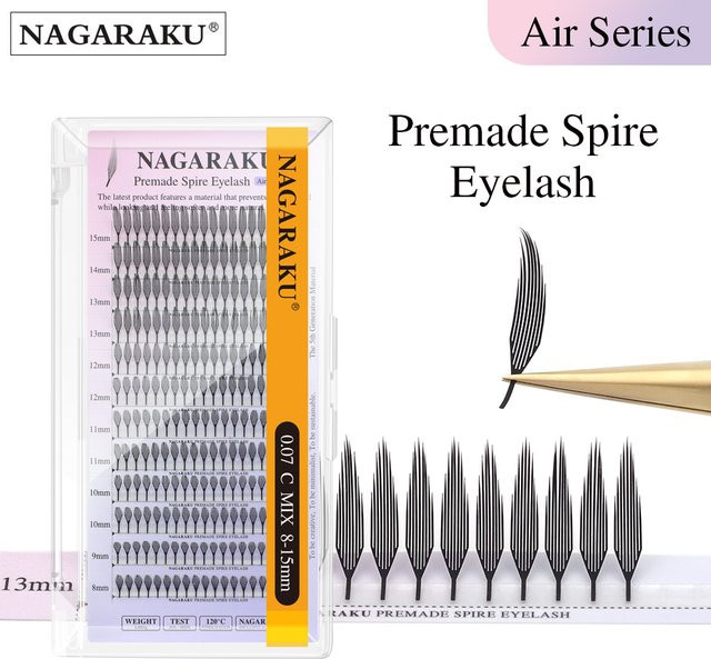 NAGARAKU Wimpernverlängerung, Anime-Effekt, Black, Unisex - Bild 1