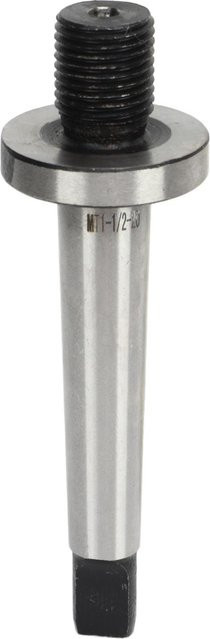 Bohrfutterdorn MT1 Schaft auf 1/2 Zoll 15,5 mm Gewinde Morsekonus Adapter für Bohrmaschinen und Fräsmaschinen in Silber - Bild 1