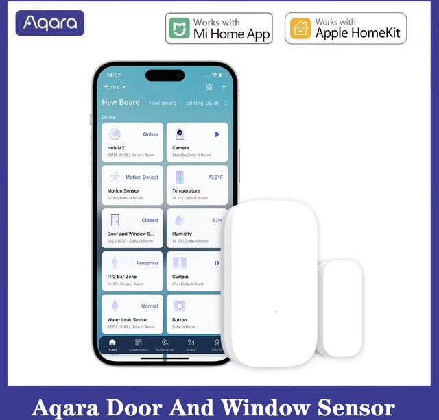 Aqara Tür- und Fenstersensor MCCGQ11LM Zigbee Smart Home Sensor in Weiß für Mi Home und HomeKit - Bild 1