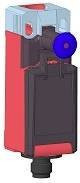 BERNSTEIN Positionsschalter I81-A2Z M12 in Rot, 240 V/AC 4A, rastend, Schutzart IP66 und IP67 - Bild 1