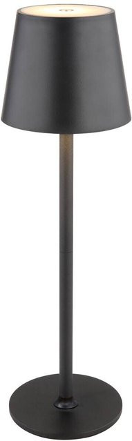 Globo Lighting Tischleuchte modern in Schwarz mit Akku und USB-Anschluss, Höhe: 36 cm, Durchmesser: 11 cm - Bild 1
